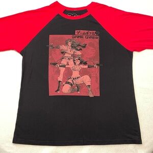 Game Gyaru Flintlock Raglan Shirt X-Large Black Red